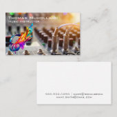 klankbord | producent | Kleurrijke hoofdtelefoon Visitekaartje (Voorkant / Achterkant)