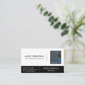 klankmengbord | muziektechnologie visitekaartje (Staand voorkant)