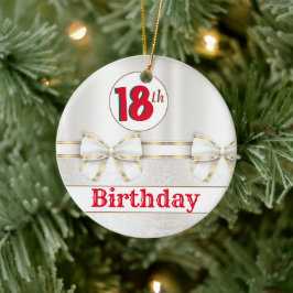 KLANT 18e verjaardag Keramisch Ornament