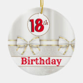 KLANT 18e verjaardag Keramisch Ornament (Voorkant)