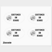 Klant aan boord van de Sticker (Vel)