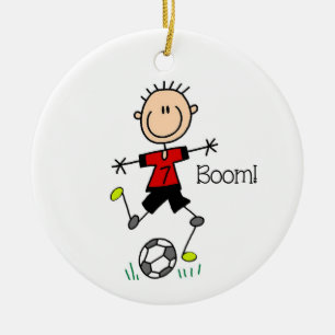 Klant Aanvraag Boy Soccer Player Ornament