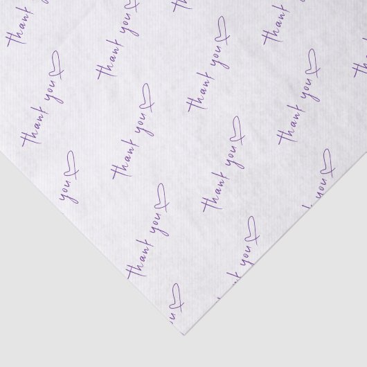 Klant Bedankt met Heart Business Tissuepapier (Detail)