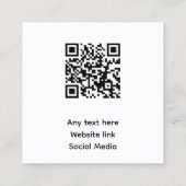 Klant Bedankt QR code Visitekaartjes (Achterkant)