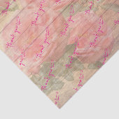 Klant Bedankt Rozen en Bird Tissuepapier (Detail)