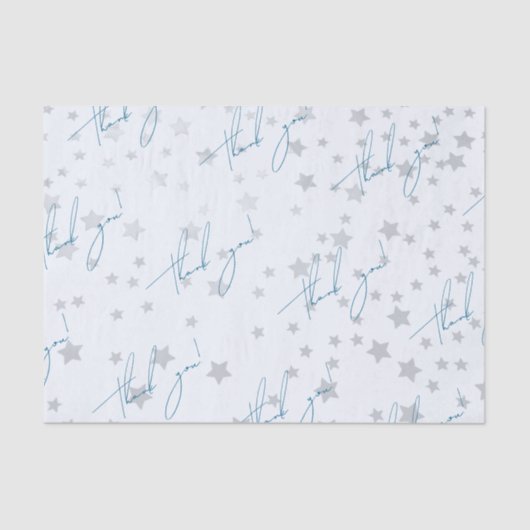 Klant Bedankt Stars Tissue Paper Tissuepapier (Voorkant)