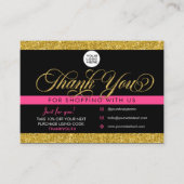 Klant Bedankt voor het invoegen en afschrijven van Visitekaartje (Voorkant)