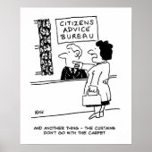 Klant bij Burgeradviesbureau geeft advies Poster (Voorkant)