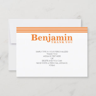 KLANT DANK U OPMERKING VOOR DE coole, moderne, vet Bedankkaart