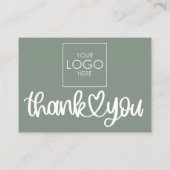 Klant Dank u Pakket invoegen QR Code Coupon Visitekaartje (Achterkant)