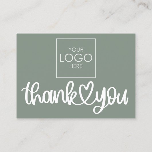 Klant Dank u Pakket invoegen QR Code Coupon Visitekaartje (Achterkant)