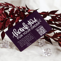 Klant Dank u Pakket invoegen QR Code Coupon