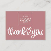 Klant Dank u Pakket invoegen QR Code Coupon Visitekaartje (Achterkant)