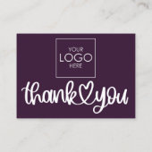 Klant Dank u Pakket invoegen QR Code Coupon Visitekaartje (Achterkant)