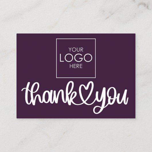 Klant Dank u Pakket invoegen QR Code Coupon Visitekaartje (Achterkant)