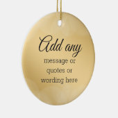 KLANT Elegant Gold met Bokeh Keramisch Ornament (Rechts)