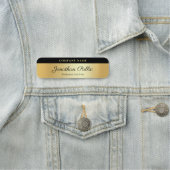 Klant Elegant Goud Sjabloon Typografie Script Naamplaatje (In situ)