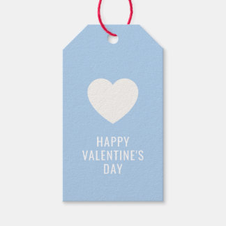KLANT Elegant Happy Valentijnsdag Wit hart Cadeaulabel