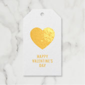 KLANT Elegant Happy Valentin's Day Folie Heart Cadeaulabels (Voorkant)