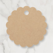 KLANT elegant  karton, elke keer Bedankjes Labels (Achterkant)