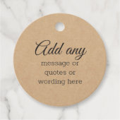 KLANT elegant  karton, elke keer Bedankjes Labels (Voorkant)