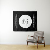 Klant Evenement Seminar Party Sjabloon Zwart Wandkleed (In Situ (horizontaal))