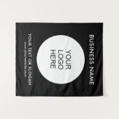 Klant Evenement Seminar Party Sjabloon Zwart Wandkleed (Voorkant (horizontaal))