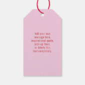 KLANT Fijne Valentijnsdag Rood hart Cadeaulabel (Achterkant)