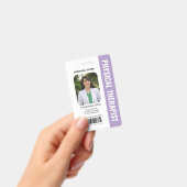 Klant Fysiotherapeut Medisch Personeel Paars Badge (Handheld)