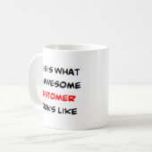 klant, geweldige koffiemok (Voorkant links)