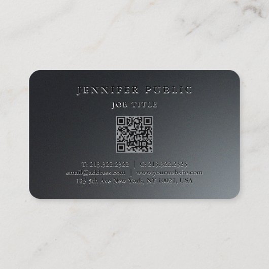 Klant Gold Script Ocean Size Make-up Artiest Visitekaartje (Achterkant)