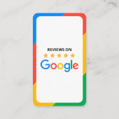 Klant Google Reviewen QR Code Business Review Visitekaartje (Achterkant)