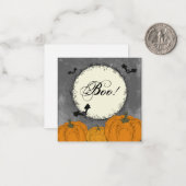 Klant Halloween Pop door Notitiekaartje (Voorkant / Achterkant in situ)