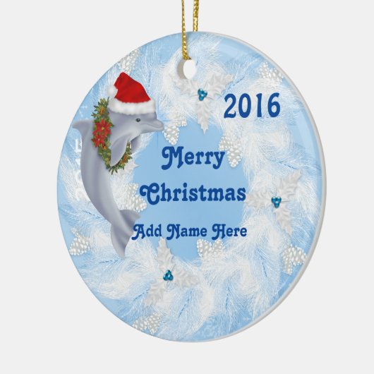 KLANT kerstcadeautje 2016 Keramisch Ornament (Links)