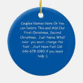 KLANT kerstcadeautje 2016 Keramisch Ornament (Achterkant)