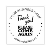 Klant "KOM ALSJEBLIEFT WEER" Business Bedankt Zelfinktende Stempel (Design)