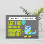 KLANT laat de 'Birthday Rumpus' beginnen! Uitnodig Kaart (Staand voorkant)