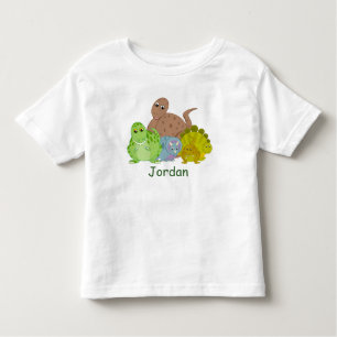 KLANT, leuk Jurassic schattige dinosaurus-cartoon  Kinder Shirts