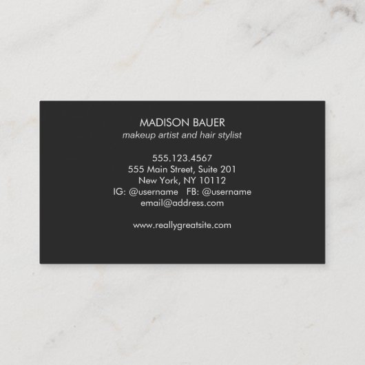 Klant Loyalty 10 Punch Gold en Black Striped (Achterkant)