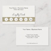 Klant Loyalty Punch Card met Glitter Bar (Voorkant / Achterkant)