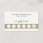 Klant Loyalty Punch Card met Glitter Bar (Voorkant)