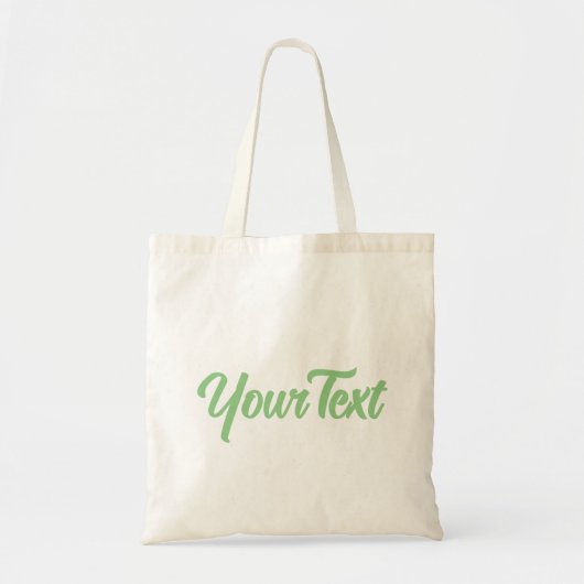 Klant Moderne eBay Groene scripttekst met legant S Tote Bag (Voorkant)