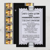 KLANT Movie Party-programma Toelatingstabel Kaart (Voorkant / Achterkant)