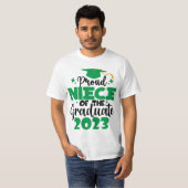 Klant NIECE van een Klasse van 2023 Afstuderen het T-shirt (Voorkant volledig)