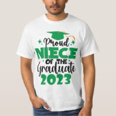 Klant NIECE van een Klasse van 2023 Afstuderen het T-shirt (Voorkant)