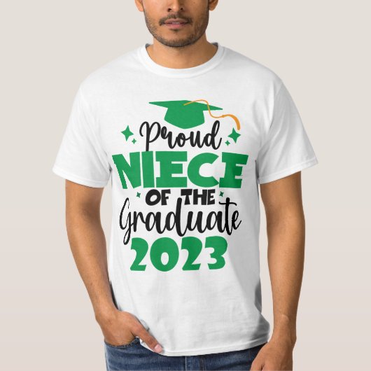 Klant NIECE van een Klasse van 2023 Afstuderen het T-shirt (Voorkant)