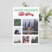 KLANT PHOTO Truck Camper Trailer-kerstkaart (Staand voorkant)