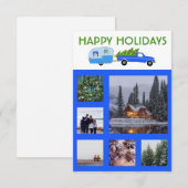 KLANT PHOTO Truck Camper Trailer-kerstkaart (Voorkant / Achterkant)