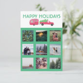 KLANT PHOTO Truck Camper Trailer-kerstkaart (Staand voorkant)