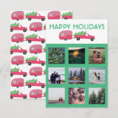 KLANT PHOTO Truck Camper Trailer-kerstkaart (Voorkant / Achterkant)